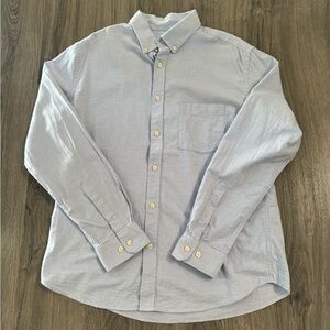 Goodfellow & Co Men’s Performance Long Sleeve Button Down Shirt Light Blue Large